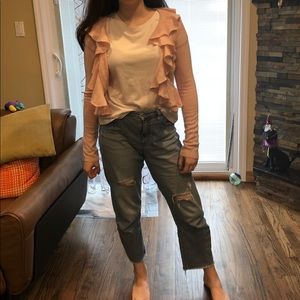 Cashmere cropped cardigan